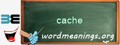 WordMeaning blackboard for cache